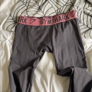 Gray gym shark leggings